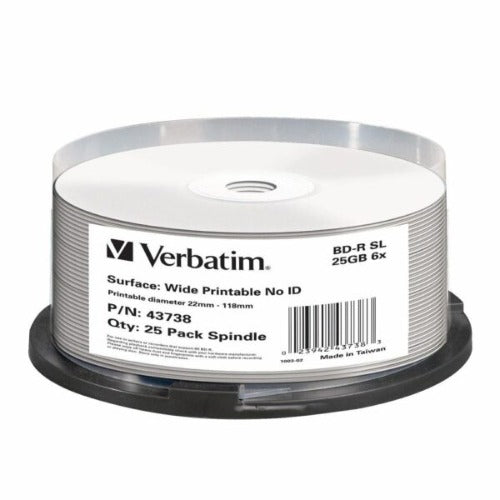 Verbatim Blu-Ray BD-R 25pk 25GB, 6x, Spindle, 43738