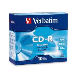 Verbatim CD-R 700MB 10Pk Slim Case 52x, 94935