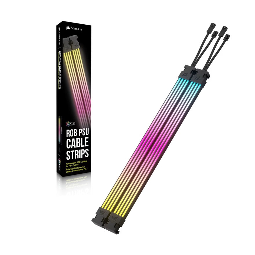 Corsair ARGB PSU Cable Strips: 2x230mm, 100 ARGB LEDs/strip, 5V ARGB/iCUE, CP-8920282