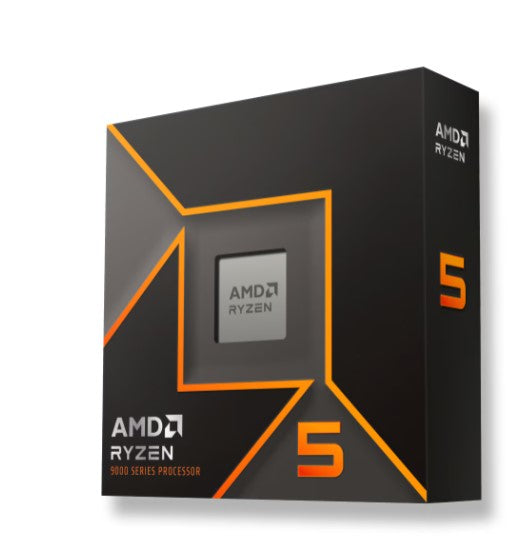 AMD Ryzen 5 9600X 6Cores/12Threads, 65 watts, Max Boost Clock 5.4 GHz, PCIE 5.0, 32MB Cache, Radeon Graphics, 2200 MHz Frequency, 100-100001405WOF