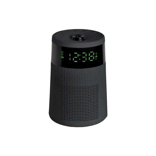 Lenoxx Sleek Projector Clock Radio with AM FM and Dual Alarm CR72