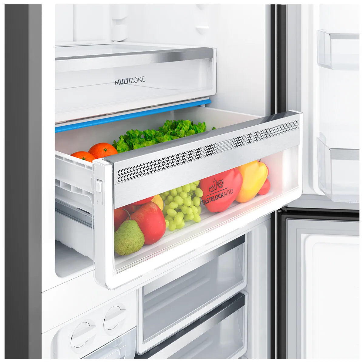Electrolux 425L Ultimate Taste 500 Bottom Mount Fridge Left Hinge - Matte Black EBE4302BD-L