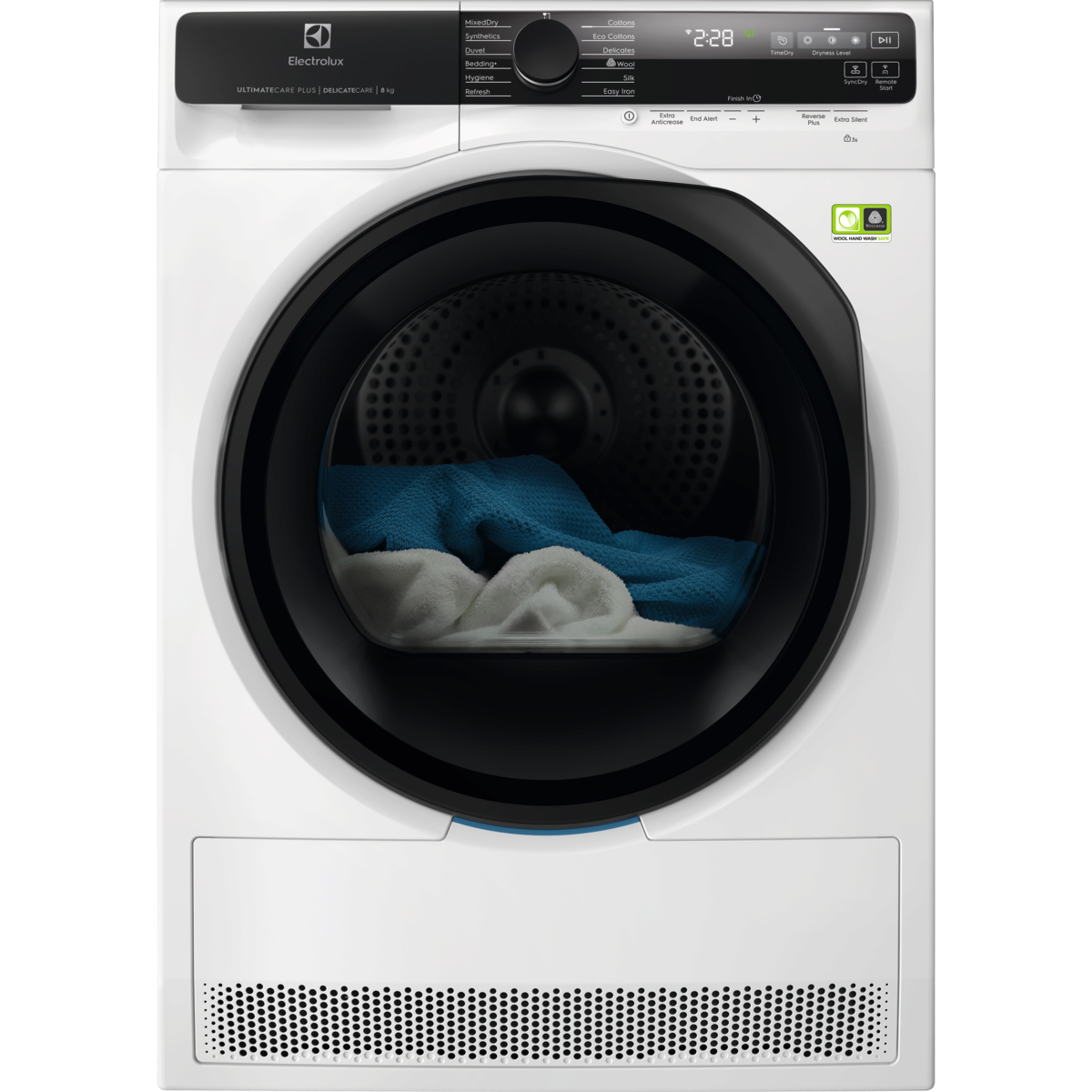 Electrolux 8kg UltimateCare Plus Heat Pump Dryer - White EDH812R7WC