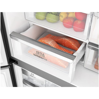 Electrolux 562L UltimateTaste 700 Plumbed French Door Fridge - Matte Charcoal Black EQE5657BA
