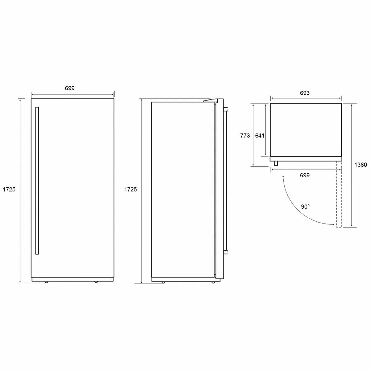 Electrolux 466L Upright All Fridge - Stainless Steel ERE5047SC-R