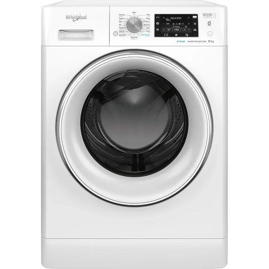 Whirlpool 10kg Front Load Washing Machine with 6th Sense and Steam - FDLR10250