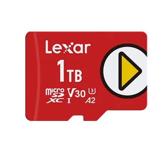 Lexar PLAY microSDXC UHS-I Card 1TB - up to 160MB/s read, up to 100MB/s write 1 High-speed performance for gaming devices featureA1/A2 class wide ran, LMSPLAY001T-BNSNG