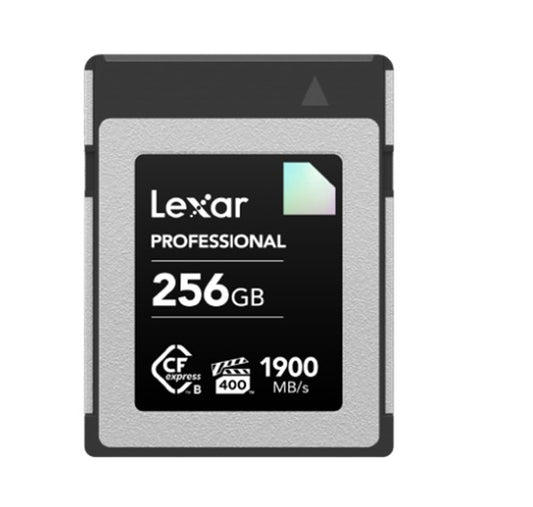 Lexar CFexpress Type B Diamond Series 256GB - CFexpress Type B card Diamond 1900MB/s read, up to 1700MB/s write, VPG400, 8K RAW, LCXEXDM256G-RNENG