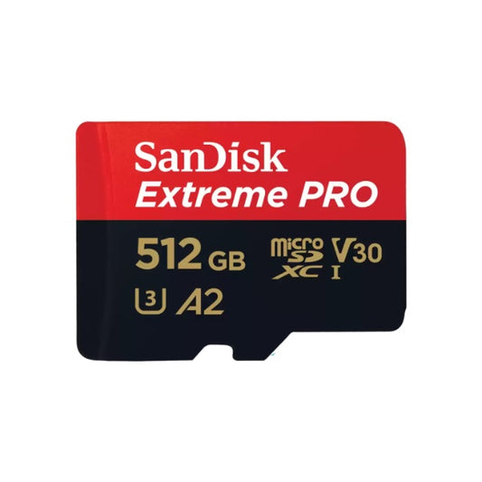 SanDisk Extreme PRO microSDXC UHS-I CARD 512GB Write speeds of up to 140MB/S Great for capturing 4K UHD video Lifetime Limited Warranty, SDSQXCD-512G-GN6MA