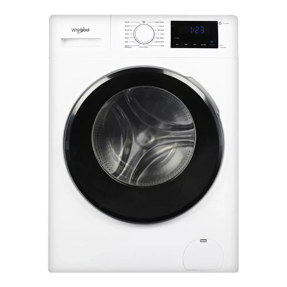Whirlpool 8kg Front Load Washing Machine with Timewash and Steam Refresh - FWRB8002IW