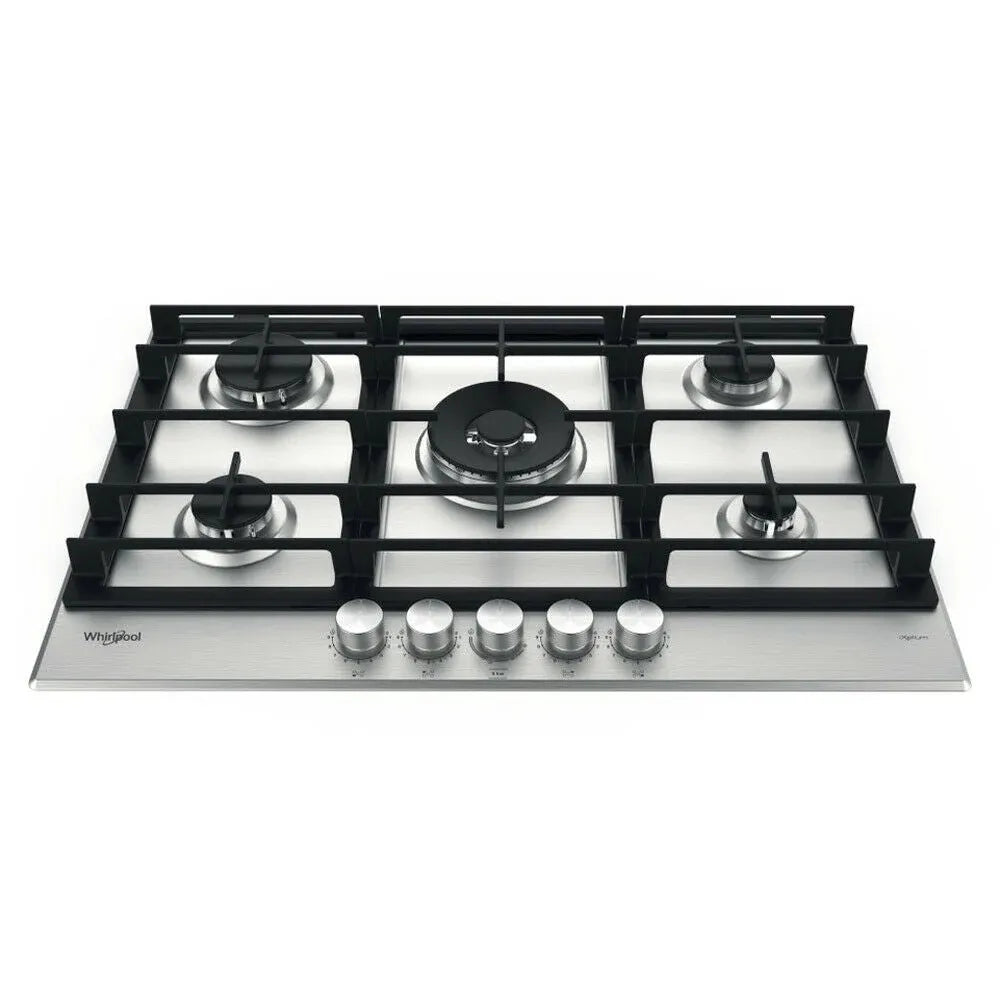 Whirlpool 75cm 5-Burner Gas Cooktop Stainless Steel with i-Xelium Coating - GMWL758IXLAUS