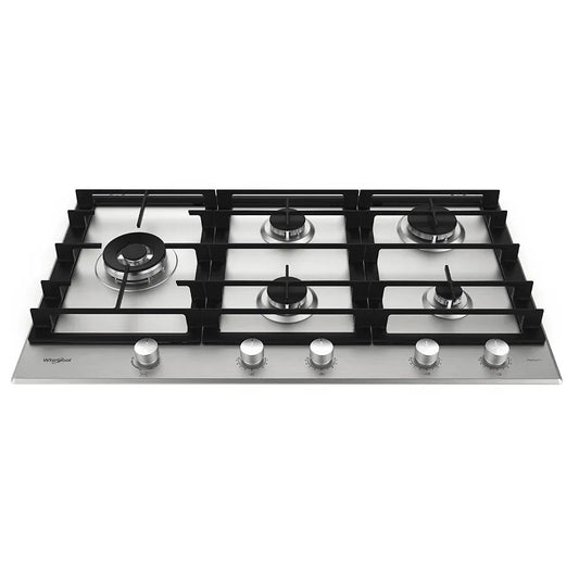 Whirlpool 90cm 5-Burner Gas Cooktop Stainless Steel with i-Xelium Coating - GMWL958IXLAUS