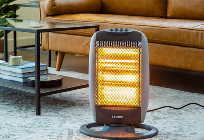 Lenoxx 1200W Halogen Heater with Oscillation - H1052