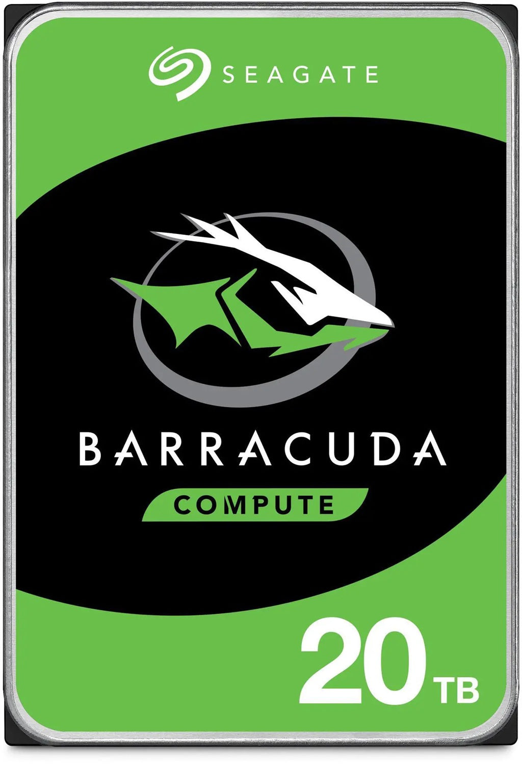 Seagate 20TB 3.5' Barracuda, SATA 6Gb/s, CMR, 7200RPM, 512MB Cache, 512e, HDD, 2 Years Warranty, ST20000DM001