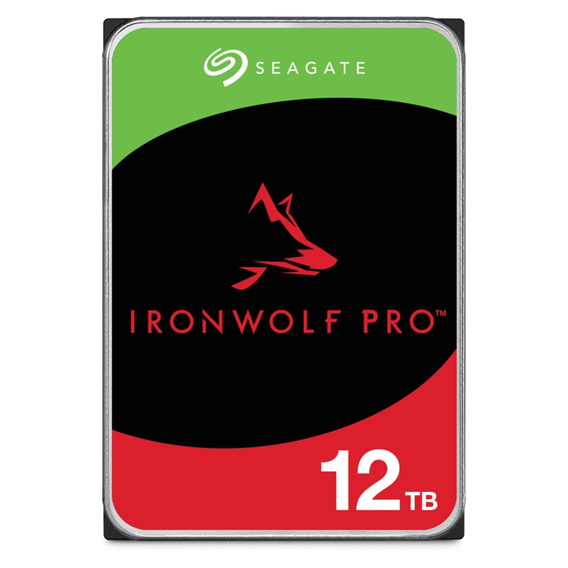 Seagate 12TB 3.5' IronWolf PRO SATA 6Gb/s 7200RPM 256MB Cache HDD. 5 Years Warranty, ST12000NT001