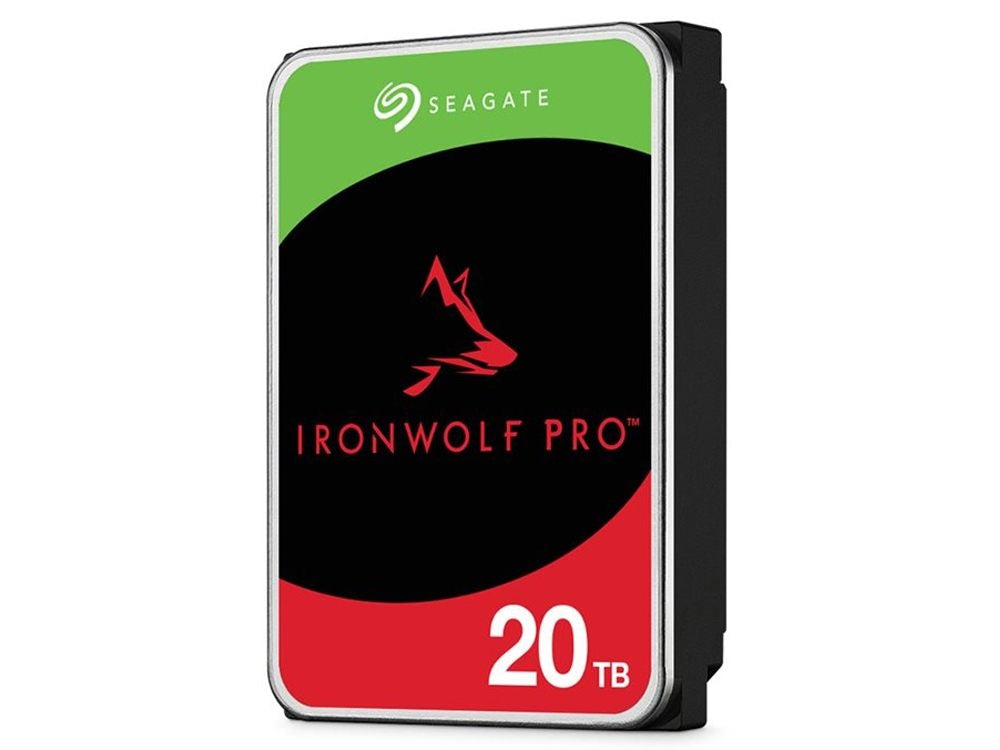 Seagate 20TB 3.5' IronWolf PRO NAS SATA 6Gb/s 7200RPM 256MB Cache HDD. 5 Years Warranty, ST20000NT001