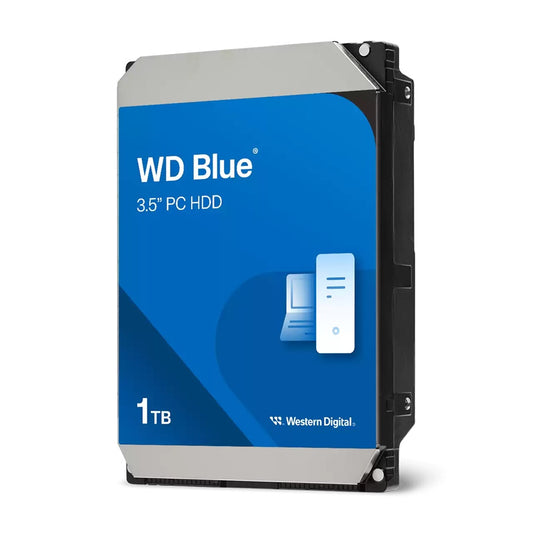 Western Digital WD Blue 1TB 3.5' HDD SATA 6Gb/s 5400RPM 64MB Cache CMR Tech 2yrs Wty, WD10EARZ