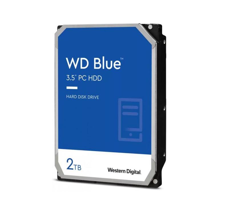Western Digital WD Blue 2TB 3.5' HDD SATA 6Gb/s 7200RPM 256MB Cache SMR Tech 2yrs Wty, WD20EZBX
