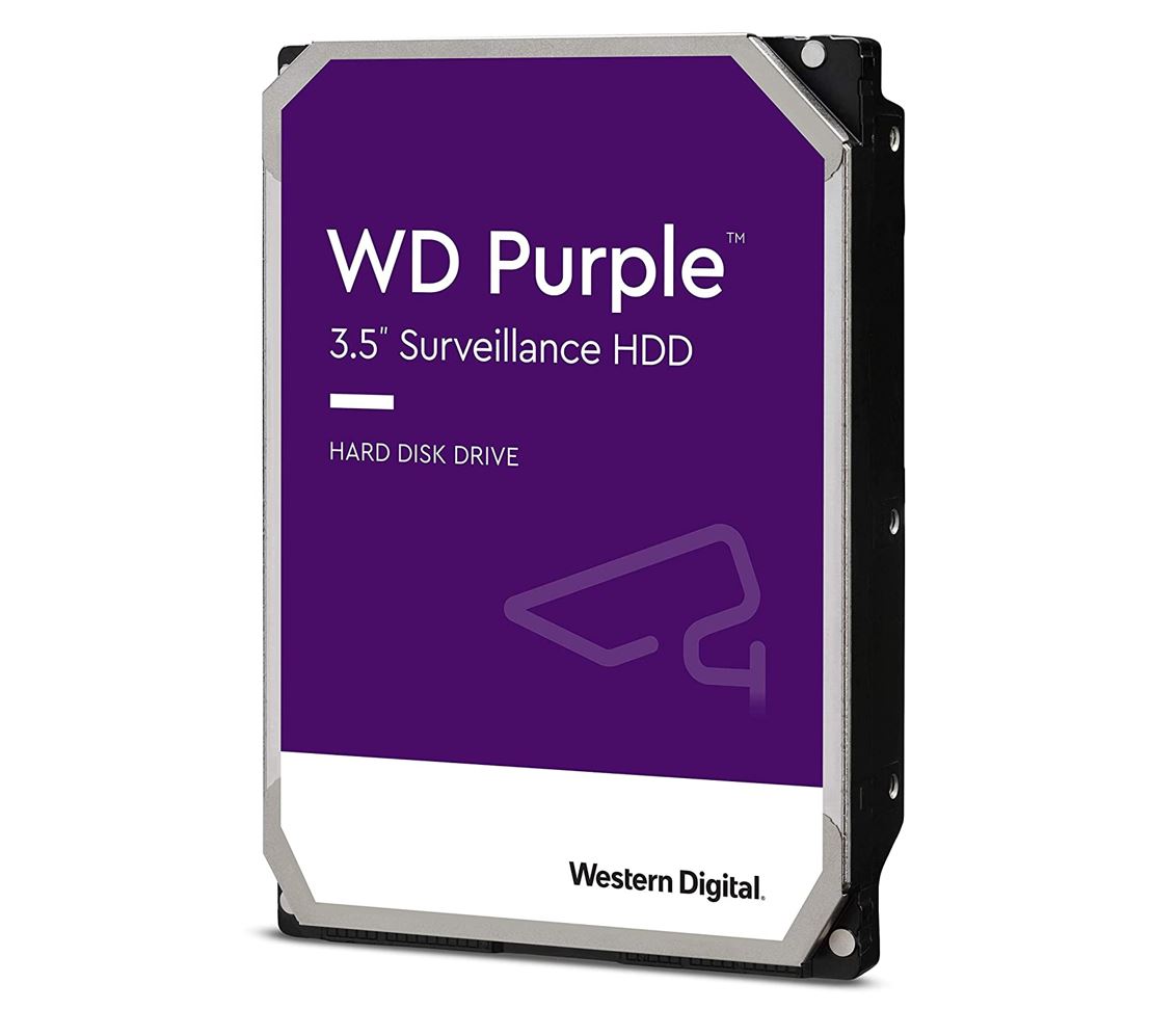 Western Digital WD Purple Pro 22TB 3.5' Surveillance HDD 7200RPM 512MB SATA3 265MB/s 550TBW 24x7 64 Cameras AV NVR DVR 2.5mil MTBF 5yrs, WD221PURP