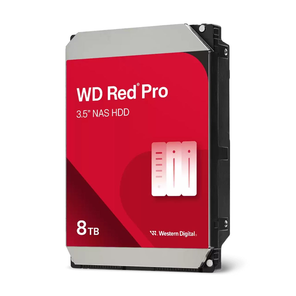 Western Digital WD Red Pro 8TB 3.5' NAS HDD SATA3 7200RPM 256MB Cache 24x7 300TBW 5yrs wty, WD8005FFBX