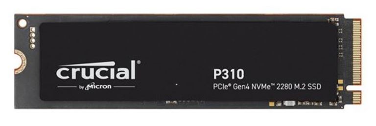 Micron (Crucial) Crucial P310 2TB Gen4 2280 NVMe SSD 7100/6000 MB/s R/W 440TBW 1000K/1200K IOPS 1.5M hrs MTTF Full-Drive Encryption M.2 PCIe4 5yrs, CT2000P310SSD8