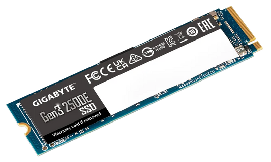 Gigabyte G325E 500G M2 500G PCIe 3.0x4, 2300/1500 MB/s 60k/240Kl MTBF 1.5m hr Limited 3 years or 240TBW, GP-G325E500G-M2