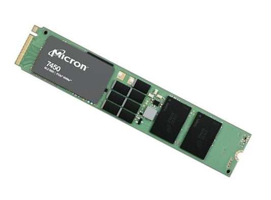 Micron (Crucial) Micron 7450 Pro 3.84TB Gen4 NVMe Enterprise SSD M.2 5000/2500 MB/s R/W 735K/160K IOPS 25700TBW 1DWPD 2M hrs MTTF Server Data Centre 5yrs, MTFDKBG3T8TFR-1BC1ZABYYR