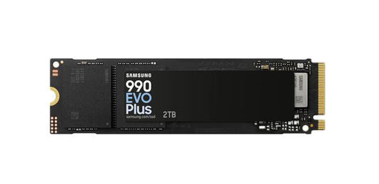 Samsung 990 EVO Plus 2TB PCIe Gen5 NVMe SSD 7250MB/s 6300MB/s R/W 1000K/1350K IOPS 1200TBW 1.5M hrs V-NAND TLC AES 256-bit Encryption 5yr wty, MZ-V9S2T0BW