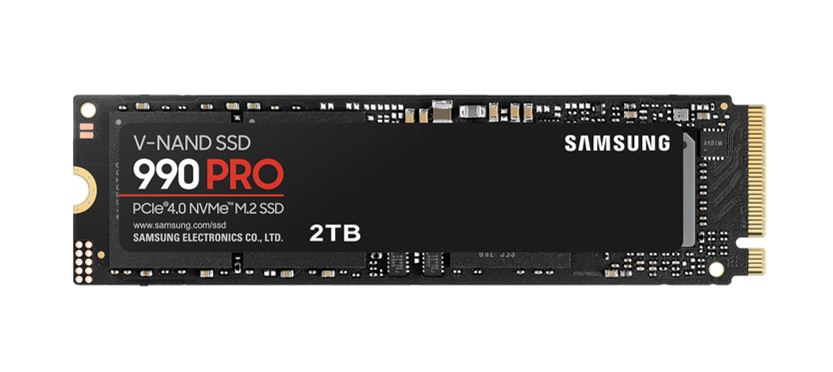 Samsung 990 Pro 2TB Gen4 NVMe SSD 7450MB/s 6900MB/s R/W 1550K/1200K IOPS 1200TBW 1.5M Hrs MTBF for PS5 5yrs Wty, MZ-V9P2T0BW