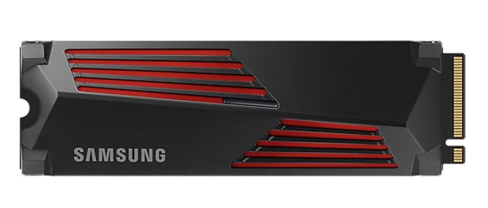 Samsung 990 Pro 2TB with Heatsink Gen4 NVMe SSD 7450MB/s 6900MB/s R/W 1550K/1200K IOPS 1200TBW 1.5M Hrs MTBF for PS5 5yrs Wty, MZ-V9P2T0CW