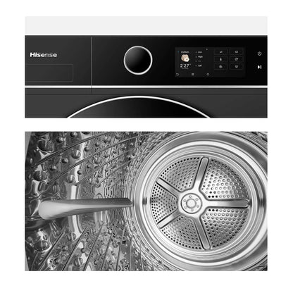 Hisense 10kg Series 8i Heat Pump Dryer Black HDF8I10HB