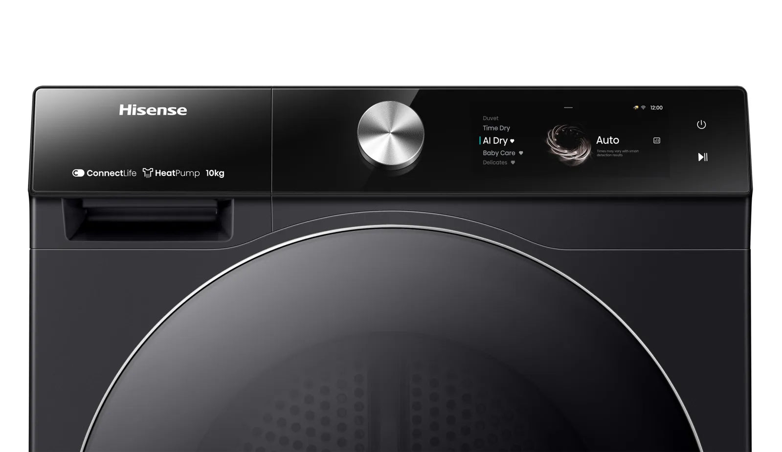 Hisense 10kg Series 9 Heat Pump Dryer Charcoal Black HDFS10HPB