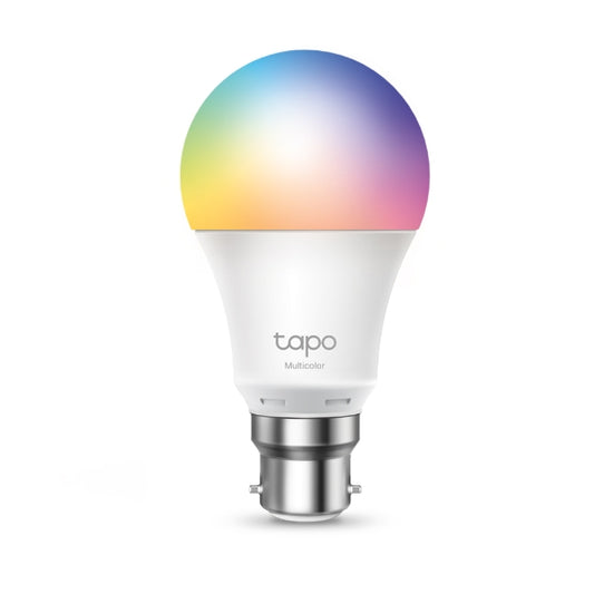 TP-Link Tapo L530B Smart Wi-Fi Light Bulb, Bayonet Fitting, Multicolour (B22 / E27), No Hub Required, Voice Control, Schedule & Timer