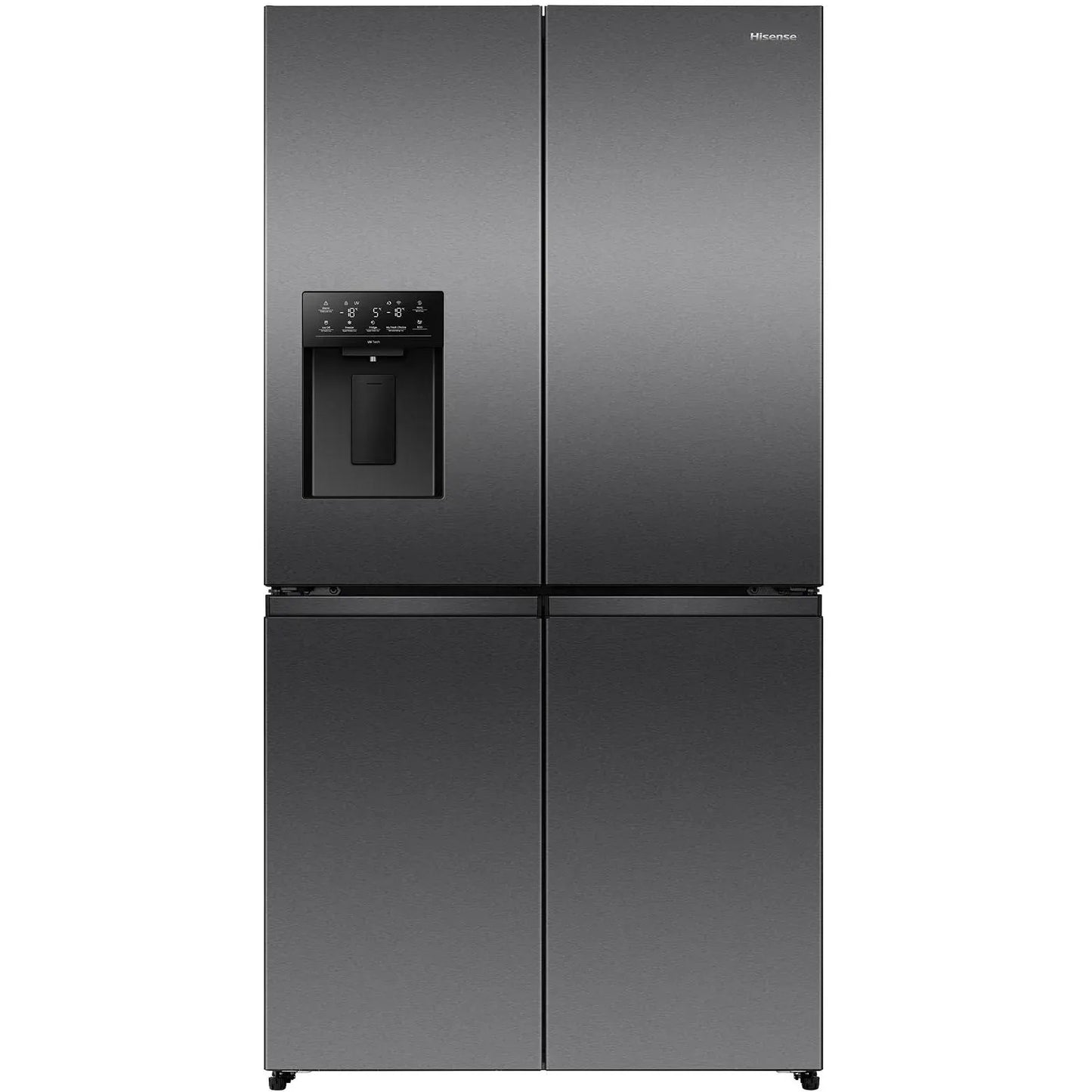Hisense 640L PureFlex French Door Fridge Dark Stainless Steel - HRCD640TBW