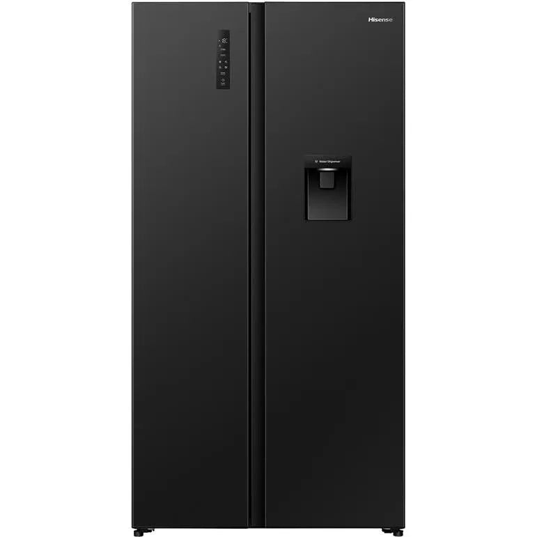 Hisense 541L PureFlat Side by Side Fridge Black - HRSBS540BW
