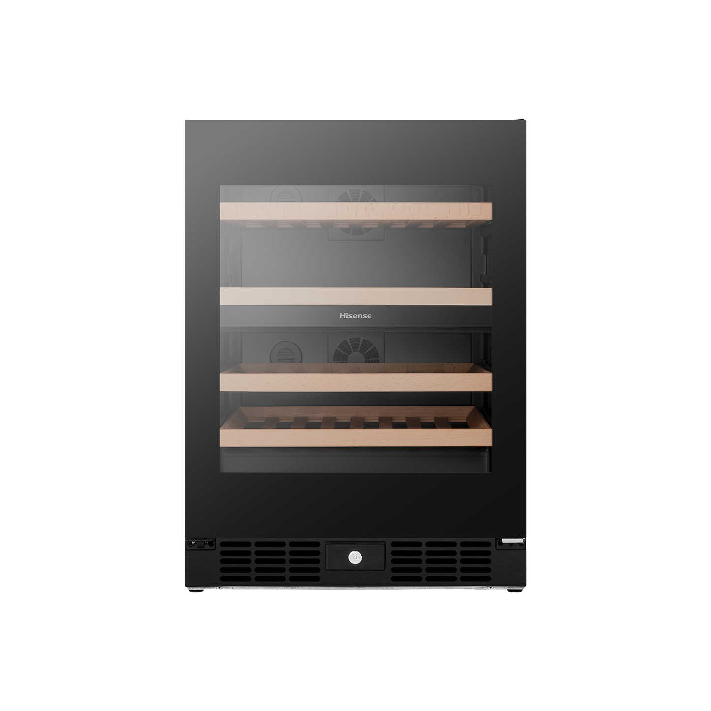 Hisense 46 Bottle Dual-Zone Wine Cabinet Black HRWC46B