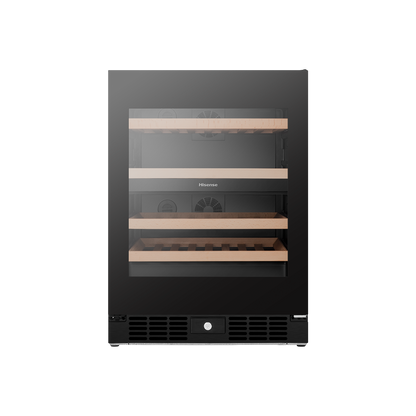 Hisense 46 Bottle Dual-Zone Wine Cabinet Black HRWC46B
