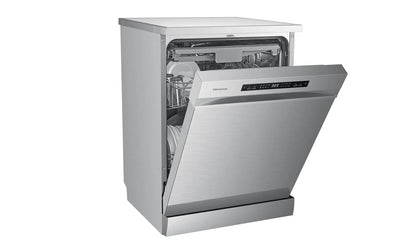 Hisense 60cm 14 Place Setting Freestanding Dishwasher Stainless Steel HSCE14FS