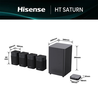 Hisense 4.1.2ch Home Theatre System with Dolby Atmos - HT-SATURN