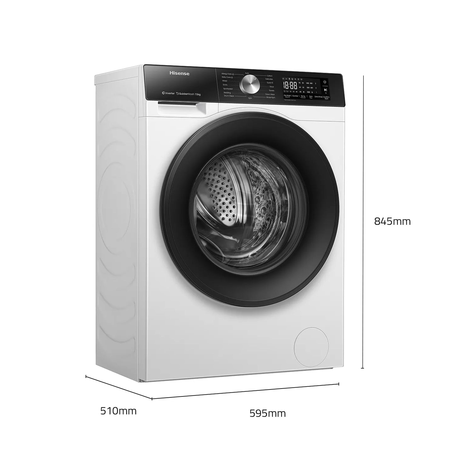 Hisense 7.5kg Series 3 Front Load Washing Machine HWF3S7514X