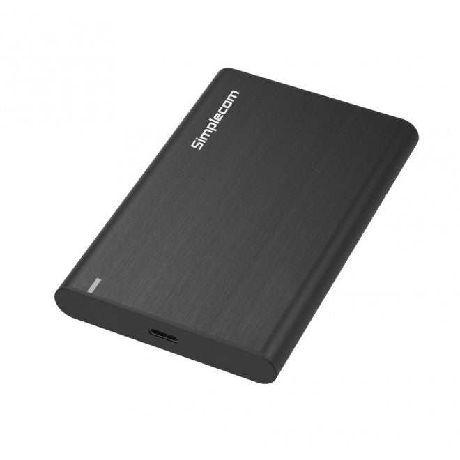 Simplecom SE221 Aluminium 2.5'' SATA HDD/SSD to USB 3.1 Enclosure Black USB 3.1 Gen 1 support up to 5Gbps data transfer rate, SE221-BLACK