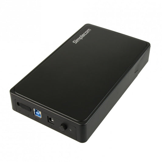 Simplecom SE325 Tool Free 3.5' SATA HDD to USB 3.0 Hard Drive Enclosure - Black Enclosure, SE325-BLACK