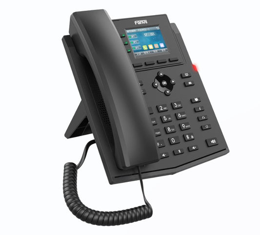 Fanvil X302-2 Wire IP Phone, 2.4-inch Color, RJ11 Interface and Supports 2-Wire Power, HD Voice, 6-Party Conferencing, 4 SIP Accounts, X302-2WIRE