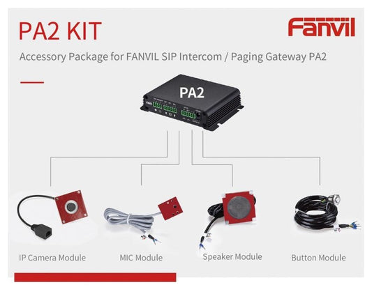 Fanvil PA2 Accessories Kit to suit IPF-PA2, Official Kit For Fanvil PA2 SIP Paging Gateway & Video Intercom., PA2KIT