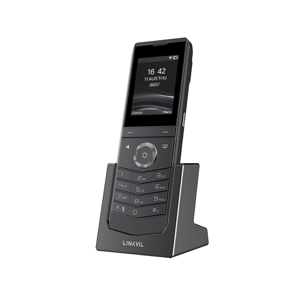 Fanvil Linkvil W611W Portable Wi-Fi Phone 2.4' Color Screen, Support Dual-band Wi-Fi, Up To 9 Hours Talk Time, Waterproof& Dustproof