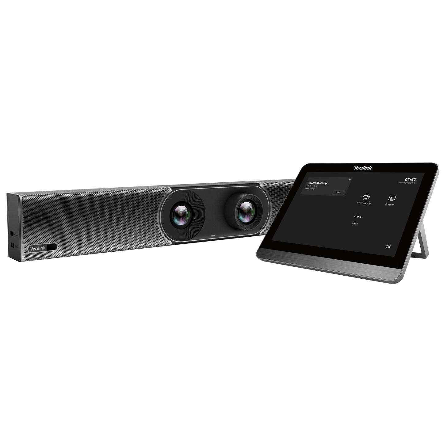 Yealink MeetingBar A30 Microsoft Teams and Zoom Rooms on Android, Medium Room, 10-15 people, CTP18 Touch Panel, Two 4K Cameras, Auto Framing, A30-020