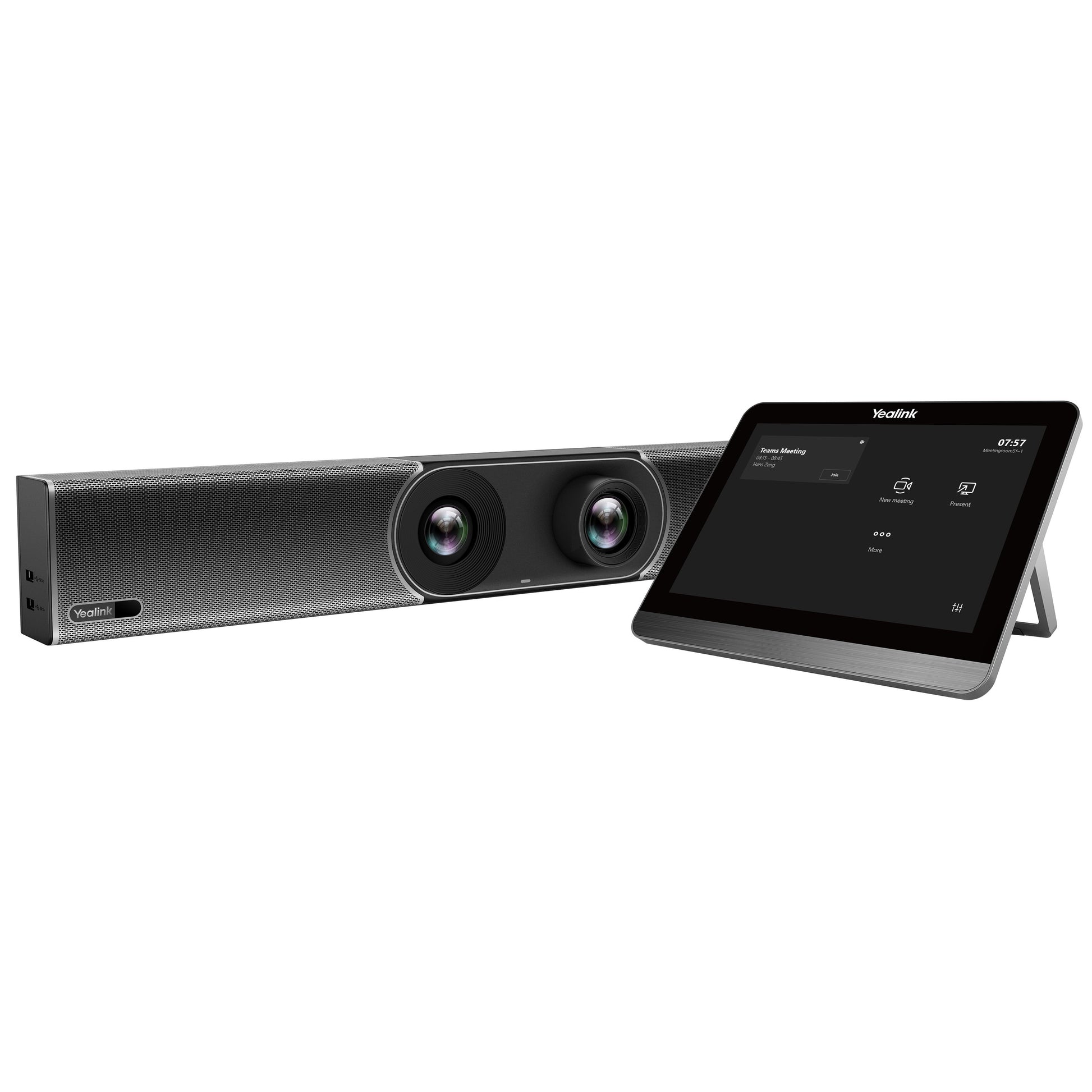Yealink MeetingBar A30 Microsoft Teams and Zoom Rooms on Android, Medium Room, 10-15 people, CTP18 Touch Panel, Two 4K Cameras, Auto Framing, A30-020