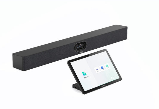 Yealink MeetingBar A40 Microsoft Teams and Zoom Rooms on Android, Small to Medium Room, CTP25 Touch Console with Sharing and BYOD (NO WIRELESS BYOD), A40-031