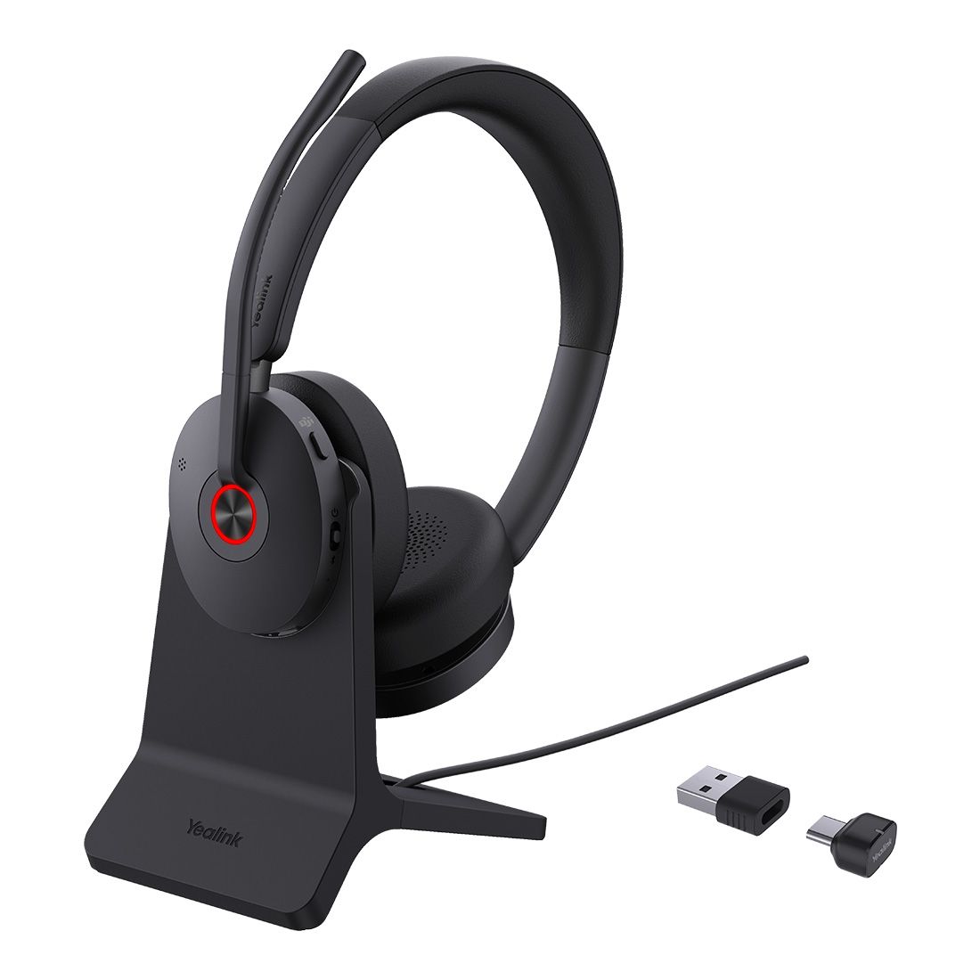 Yealink BH74 with Stand Teams USB-C/A Bluetooth Headset, Active Noise Cancellation, Acoustic Shield, Wireless range 50 m, talk time of up to 32 hours, BH74-CH-MS-C/A