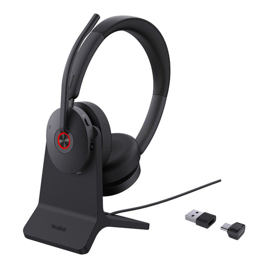 Yealink BH74 with Stand Teams USB-C/A Bluetooth Headset, Active Noise Cancellation, Acoustic Shield, Wireless range 50 m, talk time of up to 32 hours, BH74-CH-MS-C/A